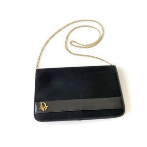 Christian Dior Authentic Vintage Nylon Black Crossbody Bag